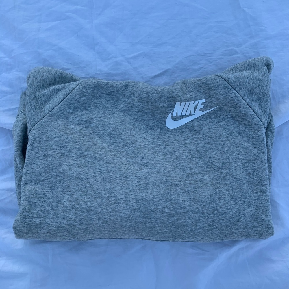 Nike light grey hoodie